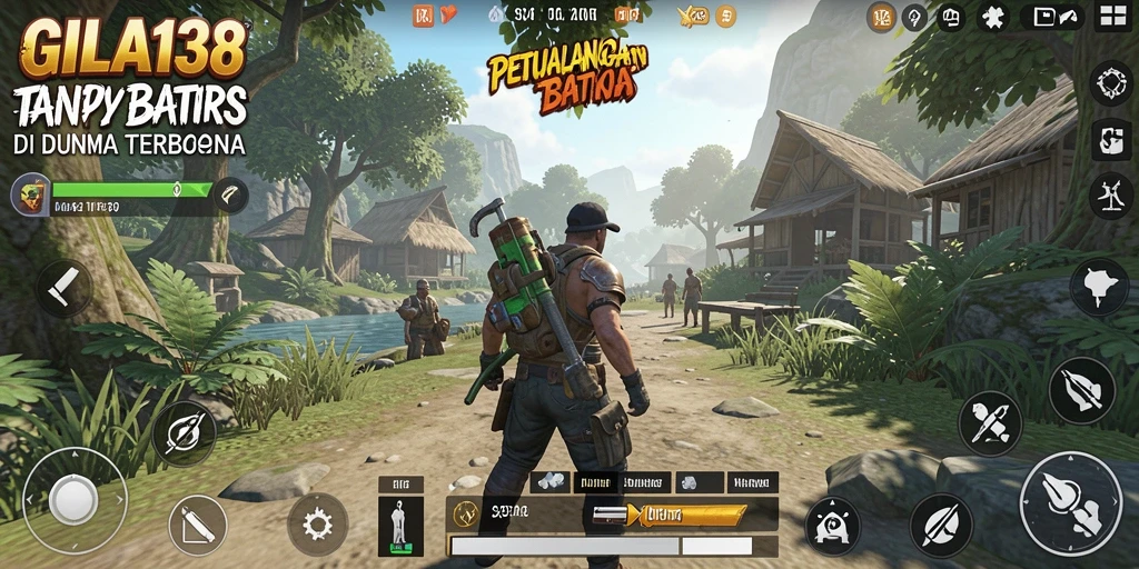 Screenshot gameplay GILA138 yang menunjukkan dunia terbuka yang luas.