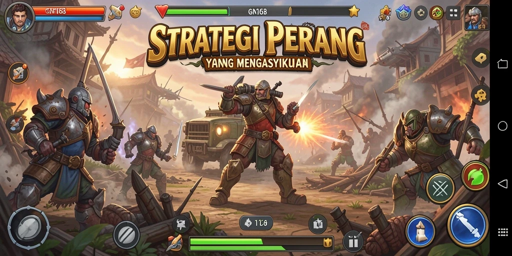 Gameplay GN168 yang penuh aksi dan strategi mendebarkan.