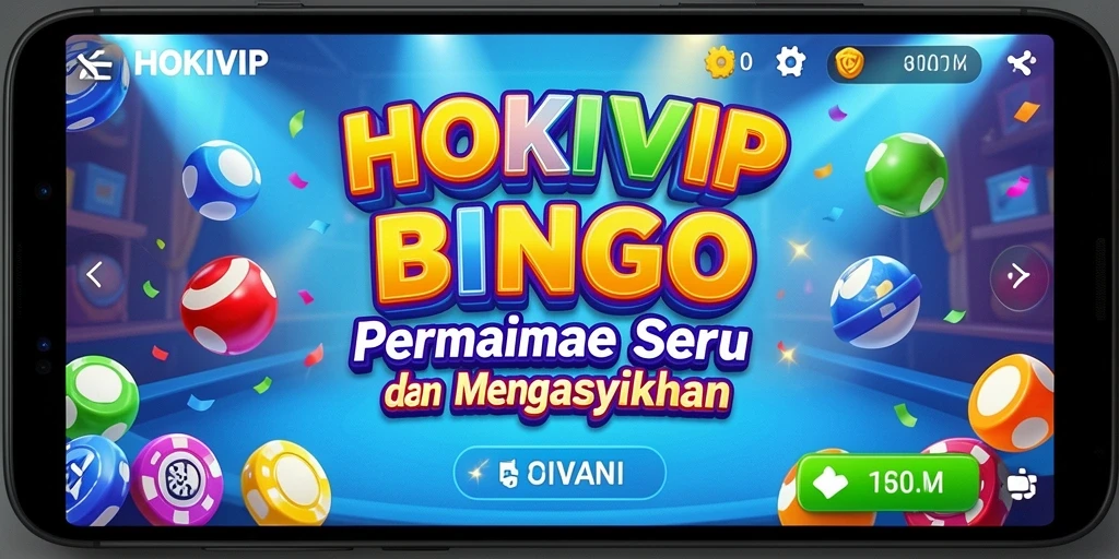 Tampilan gameplay seru di HOKIVIP dengan suasana Bingo yang meriah.