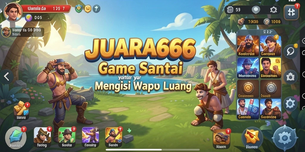 Gameplay JUARA666 yang menyenangkan dan santai.