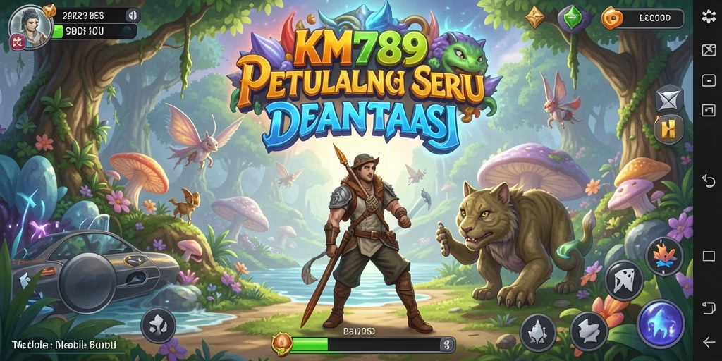 Screenshot gameplay KM789 menunjukkan aksi tempur mendebarkan.