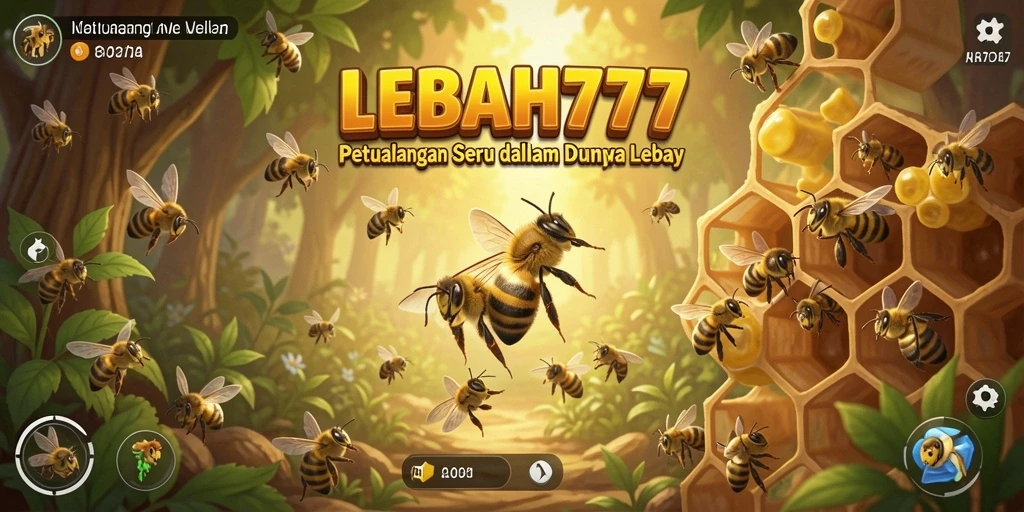 Tangkapan layar gameplay LEBAH777 menampilkan aksi seru dalam dunia petualangan lebah.