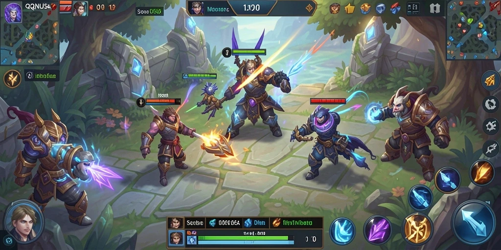 Gameplay seru dengan aksi karakter yang epik dalam QQNUSA.