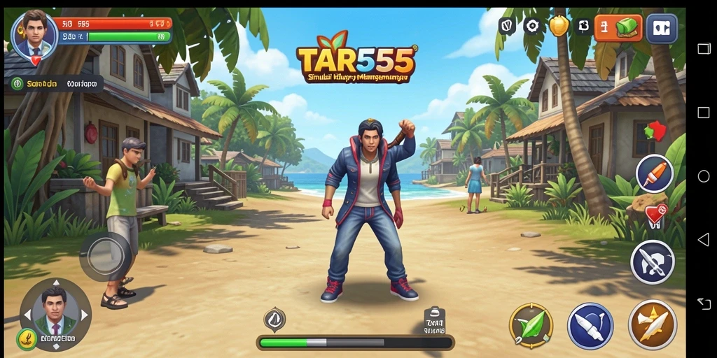 TAR555 menampilkan gameplay simulasi kehidupan yang mendalam dan interaktif.
