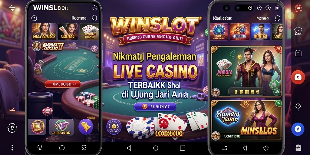 Tampilan menarik dari permainan Live Casino di WINSLOT.