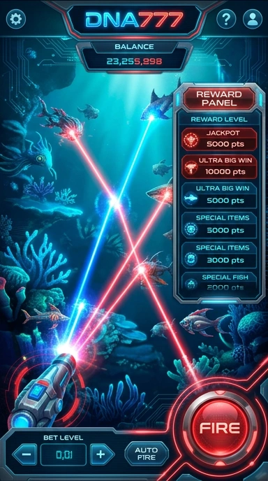 Screenshot tampilan utama aplikasi dna777.